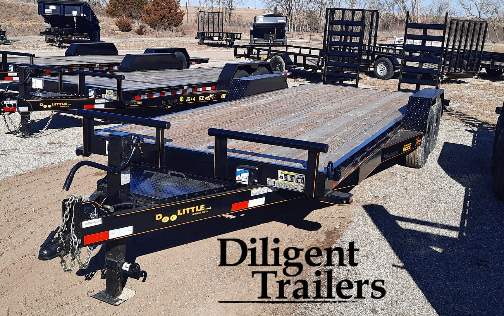 New 2024 DOOLITTLE TRAILER MFG 82"x22' Equipment Trailer Equipment